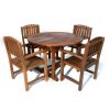 5-Piece Oval Extension Table Dining Chair Set