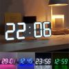 Orange 3D LED Bedroom Digital Clock