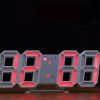 Red 3D LED Bedroom Digital Clock