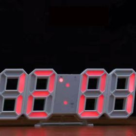 Red 3D LED Bedroom Digital Clock