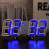 Whiteblue 3D LED Digital Clock