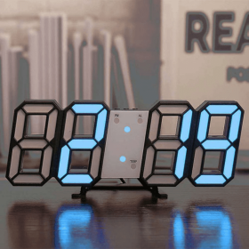 Blue LED Digital Bedroom Clock