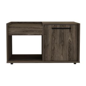 Tualatin 2-Shelf Coffee Table Dark Walnut - as Pic