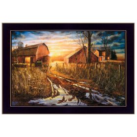 "Days Not Forgotten" By Jim Hansen, Printed Wall Art, Ready To Hang Framed Poster, Black Frame - as Pic