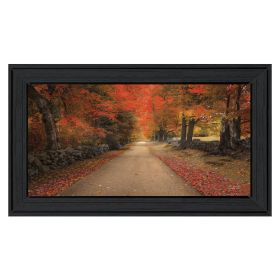 "October Lane" By Robin-Lee Vieira, Printed Wall Art, Ready To Hang Framed Poster, Black Frame - as Pic