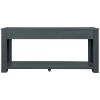 TREXM Console Table/Sofa Table with Storage Drawers and Bottom Shelf for Entryway Hallway (Navy) - as Pic