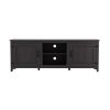 WESOME TV Stand Storage Media Console Entertainment Center with 2 Doors, Multiple Colors - Black Walnut