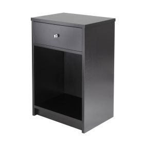 Squamish Accent table with 1 Drawer; Black Finish - 20914