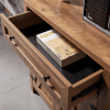 WESOME Modern Farmhouse Double Barn Door Accent Cabinet;  31 Inch - Bright yellow