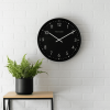 Mainstays 15.5" Black Round Indoor Analog Wall Clock - Mainstays