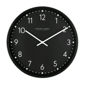 Mainstays 15.5" Black Round Indoor Analog Wall Clock - Mainstays