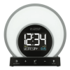 Soluna-S Light Black Tabletop LCD Wake-up Sunrise Alarm Clock w/Temp. and USB Port, W74146 - La Crosse Technology