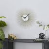 DecMode 19" Gold Metal Starburst Wall Clock - DecMode