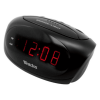 Black Super Loud Electric Digital Alarm Clock with 0.6" Red LED Display
