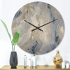 Designart 'Close Up Agate Stone ' Modern Wood Wall Clock - Designart