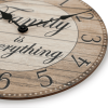 Westclox Light Brown Analog "Family Is Everything" Farmhouse Style 11" Analog QA MDF Wall Clock - Westclox