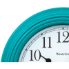Teal Round Simplicity Analog QA Wall Clock