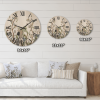 Designart 'Border With Peonies and Cranes In Chinoiserie Style' Traditional Wood Wall Clock - Designart