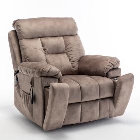 Lounge chair lift chair relax sofa chair living room furniture living room power elderly electric lounge chair (oversize, hidden cup holder) - as Pic