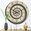 Designart 'Analog Wall Time Spiral ' Modern Wood Wall Clock - Designart
