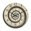 Designart 'Analog Wall Time Spiral ' Modern Wood Wall Clock - Designart
