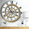 Designart 'Time Spiral in Antique Style' Modern wall clock - Designart