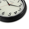 Westclox 12' Black Retro Analog Quartz Accurate Wall Clock with Easy-to-Read Dial. - Westclox