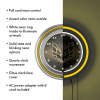 Pontiac Firebird Black Chrome Double Ring Neon Clock - General Motors