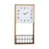 DecMode 24 In. Brown Farmhouse Wall Clock - DecMode