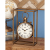 DecMode 13" Bronze Metal Standing Stopwatch Clock - DecMode