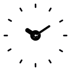 La Crosse 20 - 24 inch Adjustable Floating Silent Black Analog Quartz Clock, 404-3261-INT - La Crosse Technology