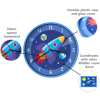 Wildkin Kids Wall Clock for Boy sand Girls, Features Silent Quartz Movement, 12 Inch (Out of this World Blue) - Wildkin