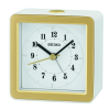 Seiko Gatsby Bedside Alarm Clock, White, Quartz, Analog, QHE082WLH - Seiko