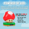 Paladone Super Mario Bros Mushroom Digital Alarm Clock with Power Up Sound Nintendo Room D√©cor and Merchandise - Paladone