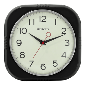 Black 1950's Retro Analog Wall Clock