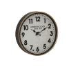 DecMode 16" White Metal Wall Clock - DecMode