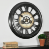 FirsTime & Co. Black Gearworks Wall Clock, Industrial, Analog, 24 x 2 x 24 in (3.8) 3.8 stars out of 5 reviews 5 reviews - FirsTime