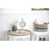 DecMode 15" White Metal Pendulum Clock - DecMode