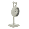 DecMode 15" White Metal Pendulum Clock - DecMode