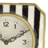 Black and White Striped Clock - Zentique