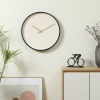 Better Homes & Garden 20" Round Indoor Modern Black Analog Wall Clock - Better Homes & Gardens