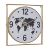 DecMode 26 x 24 In. Gold Metal Vintage Wall Clock - DecMode