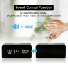 Zunammy Wooden Digital LED Alarm Clock with Wireless Charger Qi Pad - Wooden - Zunammy