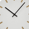 DecMode 27" x 15" Gold Metal 2 Shelf Wall Clock - DecMode
