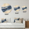 Designart 'Glittering Fractal Light Blue' Modern Wood Wall Clock - Designart