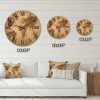 Designart 'Ancient World Map VII' Vintage Wood Wall Clock - Designart