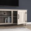 WESOME TV Stand Storage Media Console Entertainment Center with 2 Doors, Multiple Colors - Grey Walnut