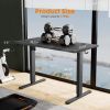 Electric Height Adjustable Standing Desk,Sit to Stand Ergonomic Computer Desk,Black,40'' x 24" - as Pic