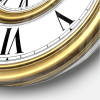 Designart 'Time Spiral in Antique Style' Modern wall clock - Designart