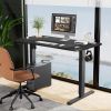 Electric Height Adjustable Standing Desk,Sit to Stand Ergonomic Computer Desk,Black,40'' x 24" - as Pic